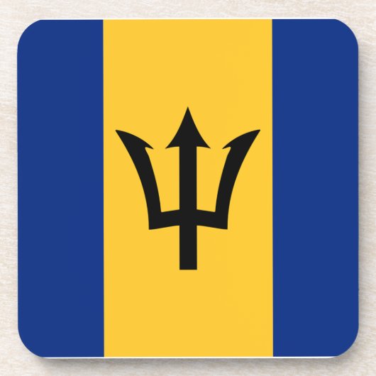 Barbados Flag Bier Onderzetter (Voorkant)