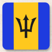 Barbados Flag Bier Onderzetter (Voorkant)