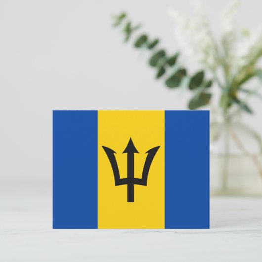 Barbados Flag Briefkaart (Staand voorkant)
