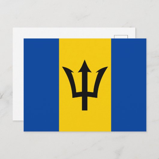Barbados Flag Briefkaart (Voorkant / Achterkant)