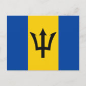 Barbados Flag Briefkaart (Voorkant)