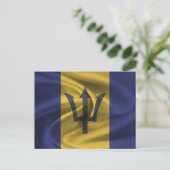 Barbados Flag Briefkaart (Staand voorkant)
