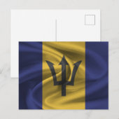 Barbados Flag Briefkaart (Voorkant / Achterkant)