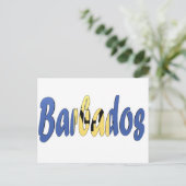 Barbados Flag Briefkaart (Staand voorkant)