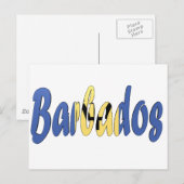 Barbados Flag Briefkaart (Voorkant / Achterkant)