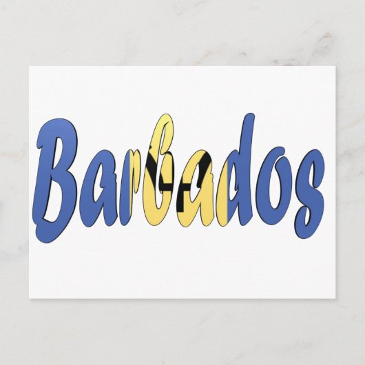 Barbados Flag Briefkaart (Voorkant)