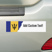 Barbados Flag Bumpersticker (Op auto)