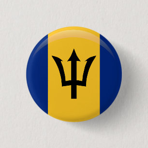 Barbados Flag Button