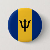 Barbados Flag Button (Voorkant)