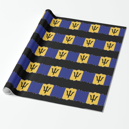 Barbados Flag Cadeaupapier (Uitgerold)