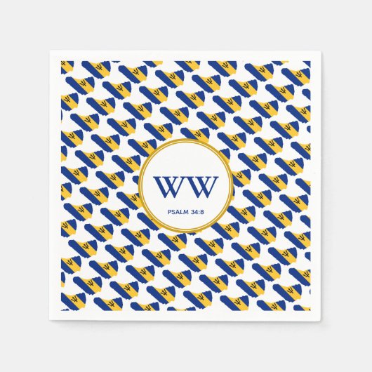 BARBADOS Flag Celebration Birthday Heritage Party Servet (Voorkant)