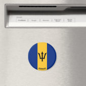 Barbados Flag Charming Patriotic Magnet (Insitu (Vaatwasser))