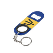 Barbados Flag Charming Patriotic Mini Flessenopener (Achterkant Gekanteld)