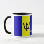 Barbados Flag Coffee Mok (Links)