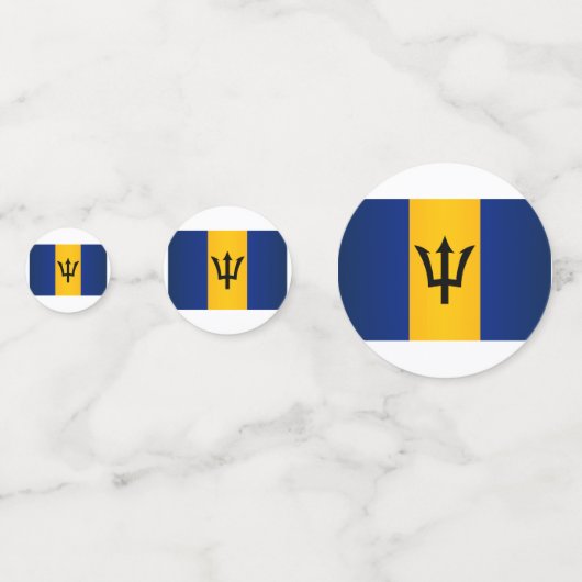 Barbados Flag Confetti (Voorkanten)