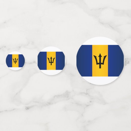 Barbados Flag Confetti (Achterkanten)