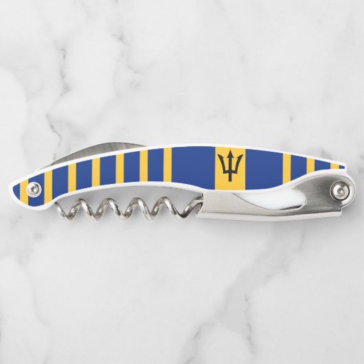 Barbados Flag Corkschroef Kurkentrekker (Achterkant)