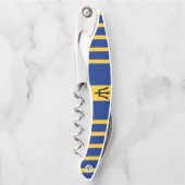 Barbados Flag Corkschroef Kurkentrekker (Voorkant)