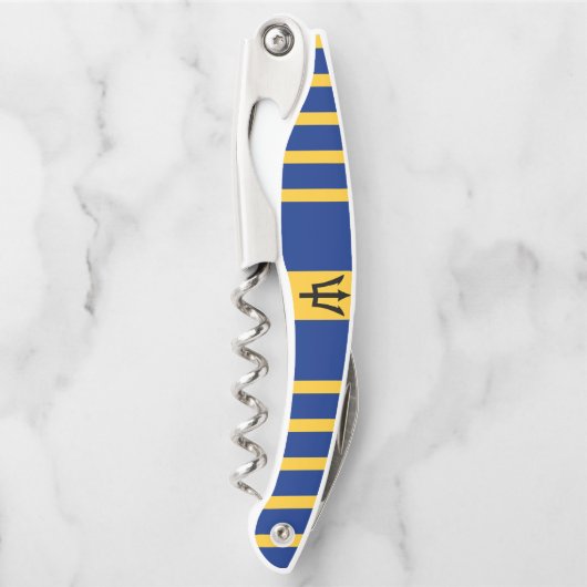 Barbados Flag Corkschroef Kurkentrekker (Voorkant)