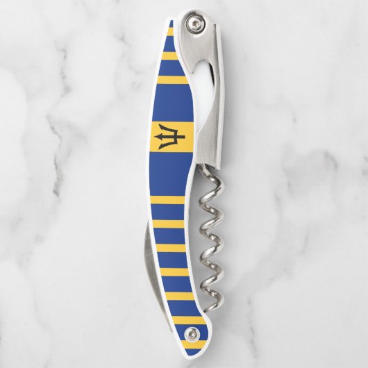 Barbados Flag Corkschroef Kurkentrekker (Achterkant)