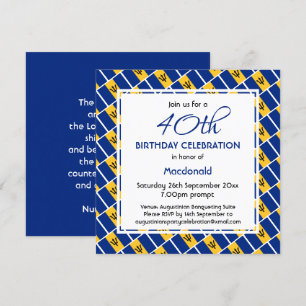 BARBADOS FLAG Custom Birthday Celebration Kaart