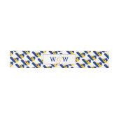 BARBADOS Flag Custom Monogram Wedding Celebration Uitnodigingen Wikkel (Vlak)