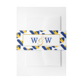 BARBADOS Flag Custom Monogram Wedding Celebration Uitnodigingen Wikkel (Voorkant Voorbeeld)