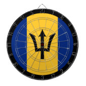 Barbados Flag Dartboard & Barbados/spelraad Dartbord (Voorkant)
