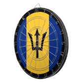 Barbados Flag Dartboard & Barbados/spelraad Dartbord (Voorkant Rechts)