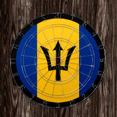 Barbados Flag Dartboard & Barbados/spelraad Dartbord
