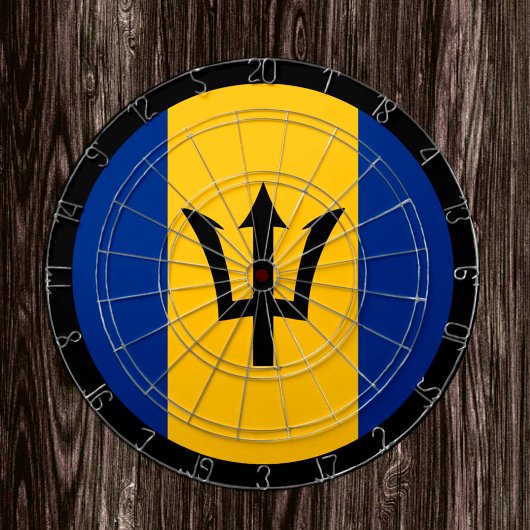 Barbados Flag Dartboard & Barbados/spelraad Dartbord