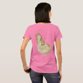 Barbados Flag en Map Dk T-Shirt (Achterkant volledig)