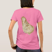 Barbados Flag en Map Dk T-Shirt (Achterkant)