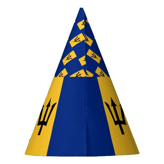 Barbados Flag Feesthoedjes (Achterkant)