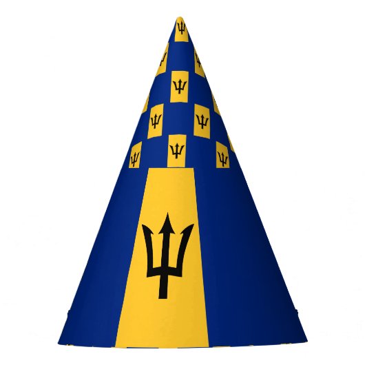 Barbados Flag Feesthoedjes (Voorkant)