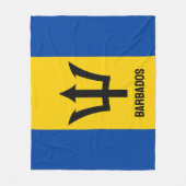 Barbados Flag Fleece Deken (Voorkant)