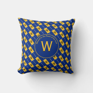 BARBADOS FLAG Gepersonaliseerd Monogram scripts Kussen