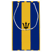 Barbados Flag Gift Bag Klein Cadeauzakje (Achterkant)