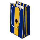 Barbados Flag Gift Bag Klein Cadeauzakje (Voorkant Gekanteld)