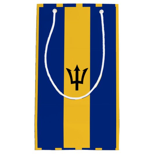 Barbados Flag Gift Bag Klein Cadeauzakje (Voorkant)