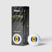 Barbados Flag Golfballen (Verpakking)