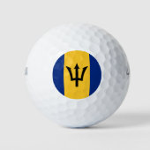 Barbados Flag Golfballen (Voorkant)