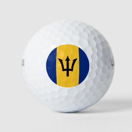 Barbados Flag Golfballen (Voorkant)