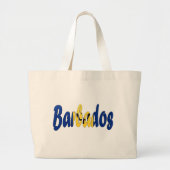 Barbados Flag Grote Tote Bag (Voorkant)