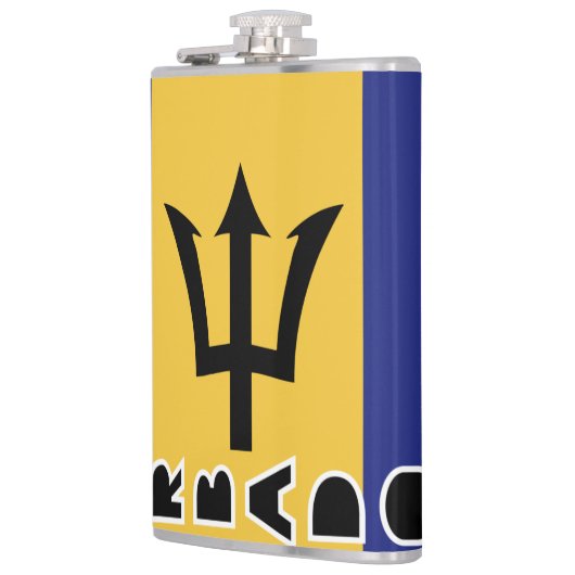 Barbados Flag Heupfles (Links)