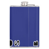 Barbados Flag Heupfles (Achterkant)