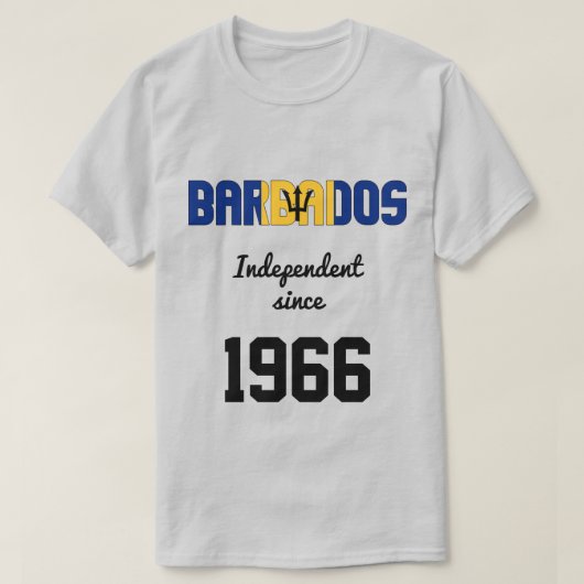 Barbados Flag Independence Celebration T-shirt (Design voorkant)