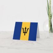 Barbados Flag Kaart (Voorkant)