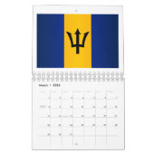 Barbados Flag Kalender (Mar 2026)