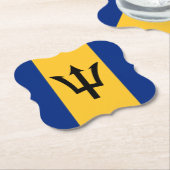 Barbados Flag Kartonnen Onderzetters (Gekanteld)